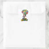 Birthday Balloons Quadratischer Aufkleber (Tasche)