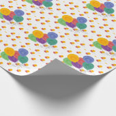 Birthday Balloons (rot/gelb) Geschenkpapier (Ecke)