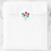 Birthday Balloons Runder Aufkleber (Tasche)