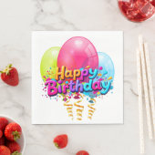 Birthday Balloons Serviette (Beispiel)