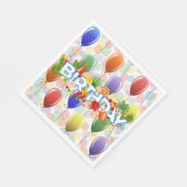 Birthday Balloons Serviette (Ecke)