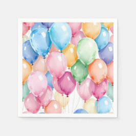 Birthday Balloons Serviette