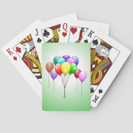 Birthday Balloons spielen Karten Spielkarten (Rückseite)