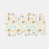 Birthday Balloons Teddy Bear Age Fevor Box Geschenkschachtel (Ungefaltet)