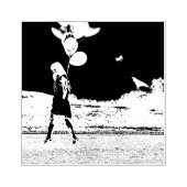 Birthday Balloons und Raven Gummistempel (Prägung)