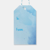 Birthday Balloons Weimaraner Gift Tags Geschenkanhänger (Rückseite)