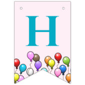 Birthday Balloons Wimpelkette (Zweite Fahne)