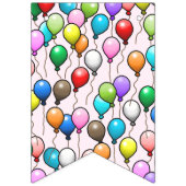 Birthday Balloons Wimpelkette (Erste Fahne)