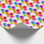 Birthday Balloons Wrapping Paper Geschenkpapier (Ecke)