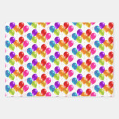 Birthday Balloons Wrapping Paper Sheets Geschenkpapier Set (Vorderseite 3)