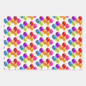 Birthday Balloons Wrapping Paper Sheets Geschenkpapier Set (Vorderseite)