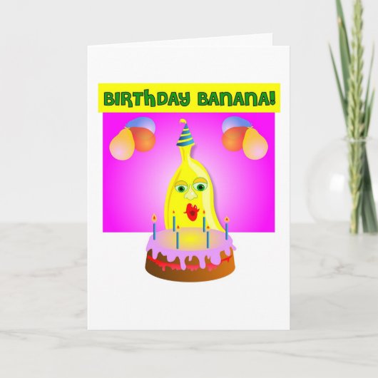 Birthday Banana Karte (Vorderseite)