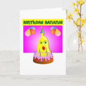 Birthday Banana Karte (Gelbe Blume)