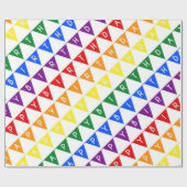 Birthday Banner Regenbogen Geschenkpapier (Flach)