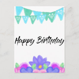Birthday Banners Postkarte