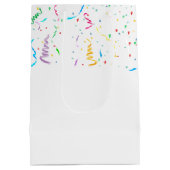 Birthday Bär mit Party Balloons Mittlere Geschenktüte (Rückseite)