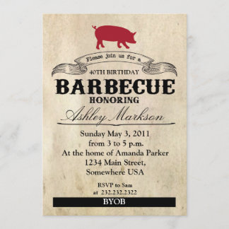 Birthday Barbecue Einladung