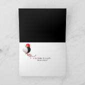 Birthday barcode with red laser karte (Innenseite)