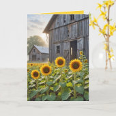 Birthday Barn Sunblumen Karte (Gelbe Blume)