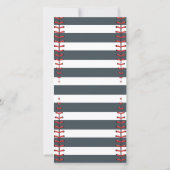 Birthday Baseball Dankeskarte (Rückseite)