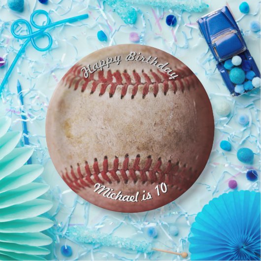 Birthday Baseball Pappteller (Party)
