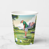 Birthday Bash auf dem Grünen Pappbecher (Vorderseite)