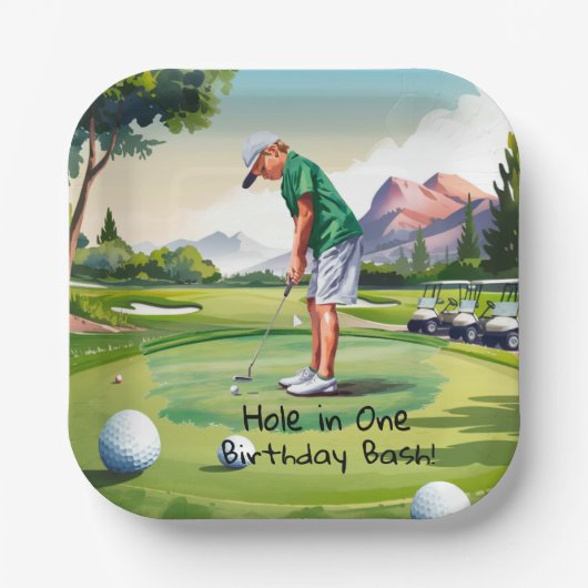 Birthday Bash auf dem Grünen Pappteller (Vorderseite)