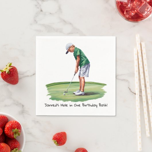 Birthday Bash auf dem Grünen Serviette (Beispiel)