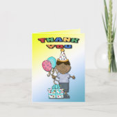 Birthday Bash Boy B Dankeschön Karten (Vorderseite)