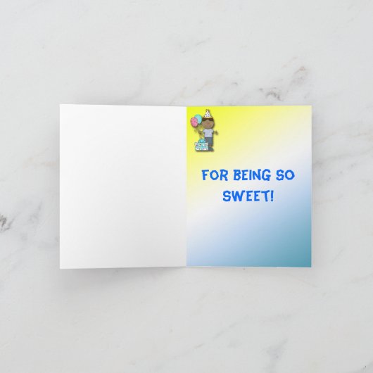 Birthday Bash Boy B Dankeschön Karten (Innenseite)