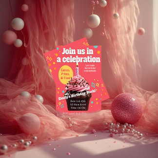 Birthday Bash! Celebration Design – Party Gift Einladung