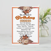 Birthday Bash: Du bist eingeladen! Einladung (Stehend Vorderseite)