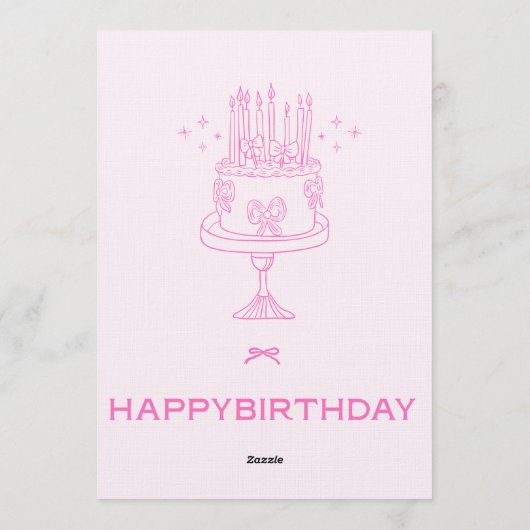 Birthday Bash – Editable Celebration Invitation Einladung (Rückseite)