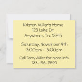 Birthday Bash Einladung (Rückseite)