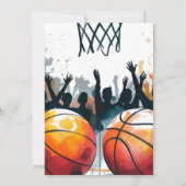 Birthday Bash: Hoops und Hype Einladung (Rückseite)