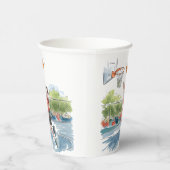 Birthday Bash: Hoops und Hype Pappbecher (Rechts)