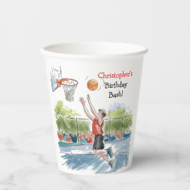 Birthday Bash: Hoops und Hype Pappbecher