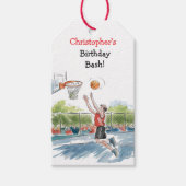 Birthday Bash: Hoops und Hype Vielen Dank Geschenkanhänger (Vorderseite)