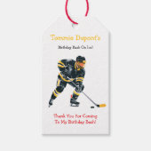 Birthday Bash on Ice Danke Geschenkanhänger (Vorderseite)