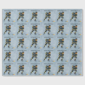 Birthday Bash on Ice Geschenkpapier (Flach)