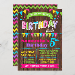 Birthday Bash Party Einladung