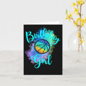 Birthday Basketball Girl Karte (Gelbe Blume)