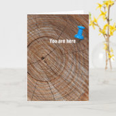 Birthday Baum klingelt Karte (Gelbe Blume)