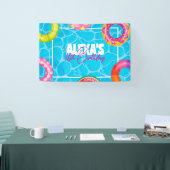 Birthday Bday Pool Party Banner (Messe)
