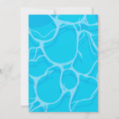 Birthday Bday Pool Party Einladung (Rückseite)