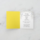 Birthday Beach Party Dankeskarte (Innenseite)