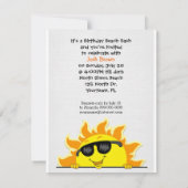 Birthday Beach Party Einladung (Rückseite)