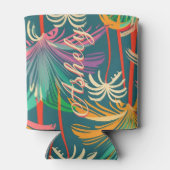 Birthday Beach Tropical Palm Tree Strand Sonnenunt Dosenkühler (Rückseite)