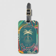 Birthday Beach Tropical Palm Tree Strand Sonnenunt