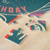 Birthday Beach Tropical Palm Tree Strand Sonnenunt Puzzle (Seite)